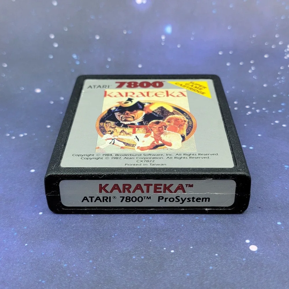 Atari 7800 Karateka Super Game Cartridge CX7822 Vintage Retro Video Game